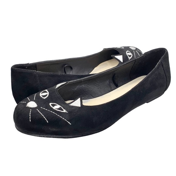 Torrid Shoes - Torrid | Women | Black Kitten Toe Flats | Size 10